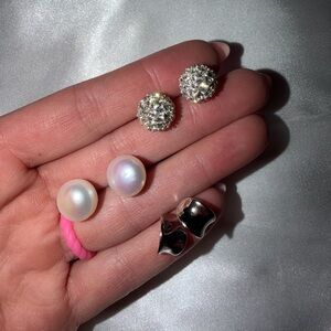 Sterling silver stud earrings